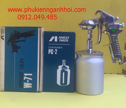 Bộ súng phun sơn dầu PU Iwata W-71G
